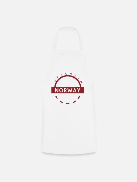 Norwegen Ring Emblem - Kochschürze - Weiß