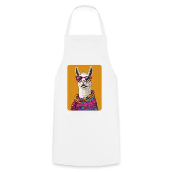 lama - Tablier de cuisine - blanc - Devant - AI Model Male 185 dark (185cm)