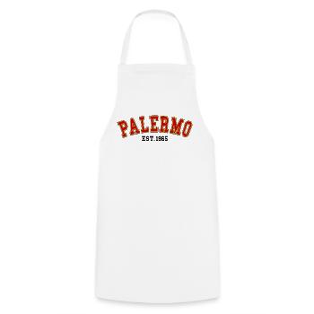 Palermo Est.1965 - Kochschürze - Weiß - Vorne - AI Model Male 185 dark (185cm)