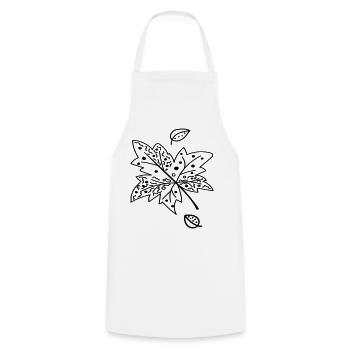 Autumn Leaf - Cooking Apron - white - Front - AI Model Male 185 dark (185cm)