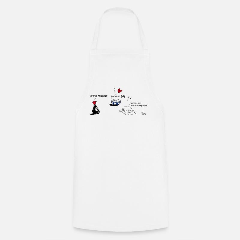 Roll in Love 3 - Cooking Apron - white