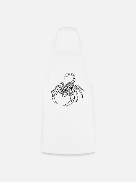 Sternzeichen Skorpion T-shirt - Kochschürze - Weiß