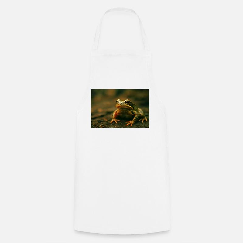 Wild animals, frog - Cooking Apron - white