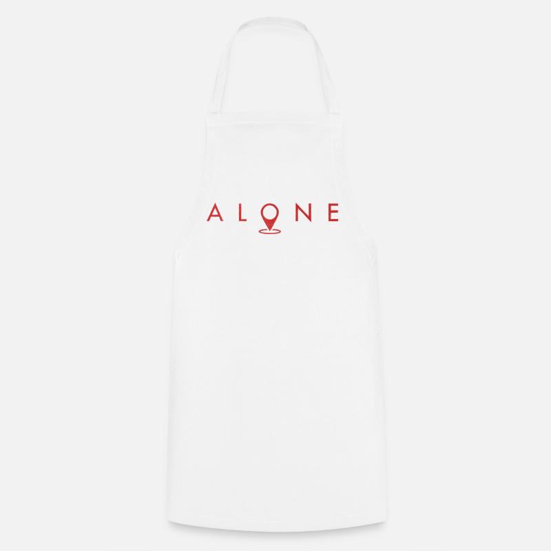 alone - Cooking Apron - white