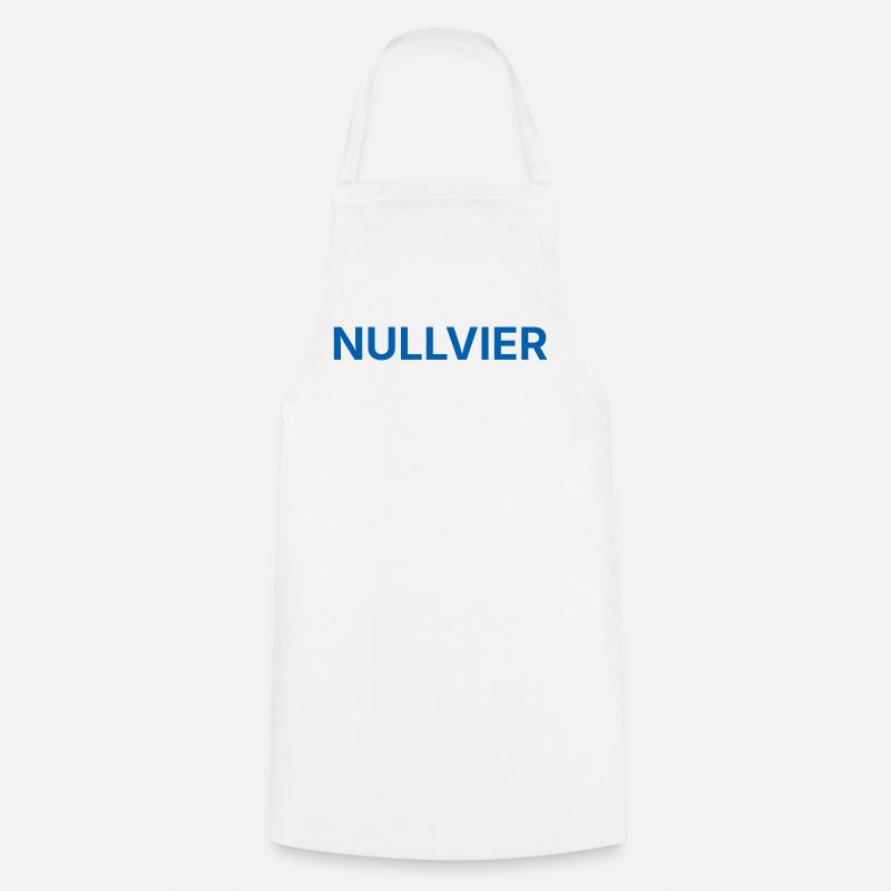Nullvier blue - Cooking Apron - white