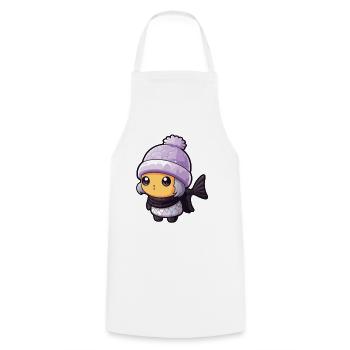Fish Winter Animal Anime - Cooking Apron - white - Front - AI Model Male 185 dark (185cm)