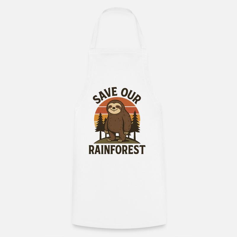 Save Our Rainforest - Kochschürze - Weiß
