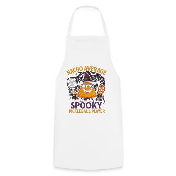 Nacho Average Spooky Pickleball Design - Cooking Apron - white - Front - AI Model Male 185 dark (185cm)