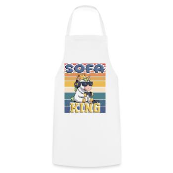 King Unicorn Sofa - Cooking Apron - white - Front - AI Model Male 185 dark (185cm)
