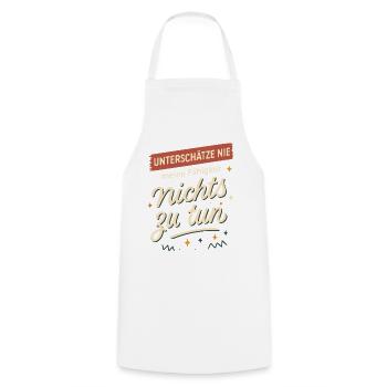 Never underestimate my ability to do nothing - Cooking Apron - white - Front - AI Model Male 185 dark (185cm)