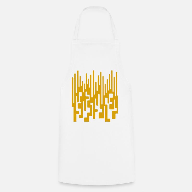 Abstract pattern by Cean - Cooking Apron - white