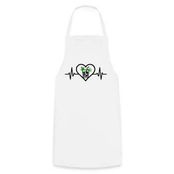 Mojito Heart Aperitif Cocktail - Cooking Apron - white - Front - AI Model Male 185 dark (185cm)