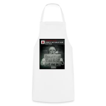 Funny Christmas with Santa Claus - Cooking Apron - white - Front - AI Model Male 185 dark (185cm)