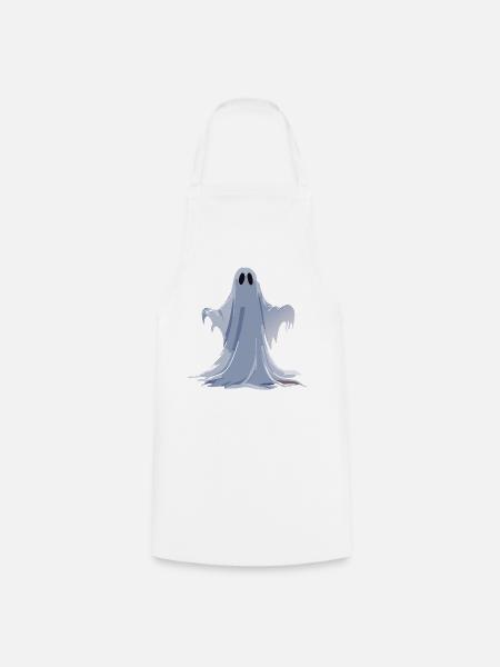 Halloween Spooky Ghost - Kochschürze - Weiß