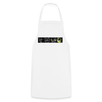 CIBLE VERROUILLÉE - Tablier de cuisine - blanc - Devant - AI Model Male 185 dark (185cm)