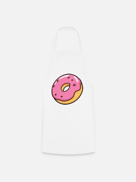 Donut - Kochschürze - Weiß