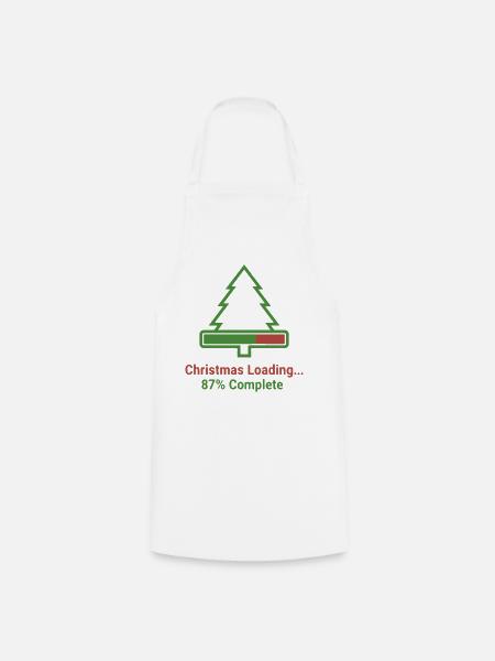 Weihnachten Loading Lustiges Design - Kochschürze - Weiß