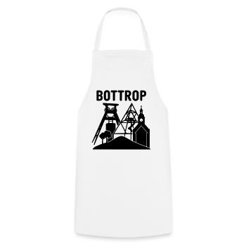Bottrop Ruhr Area Landmark - Cooking Apron - white - Front - AI Model Male 185 dark (185cm)
