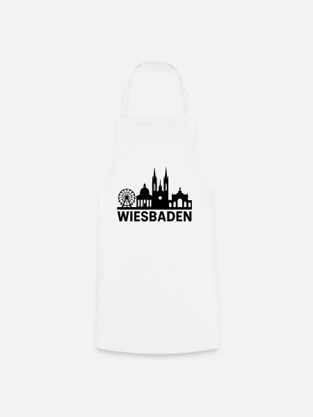 wiesbaden silhouette - Kochschürze - Weiß