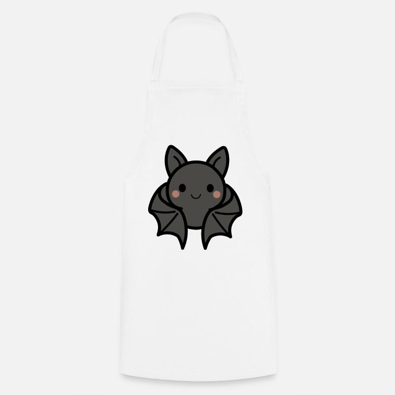 Cute Bat - Cooking Apron - white
