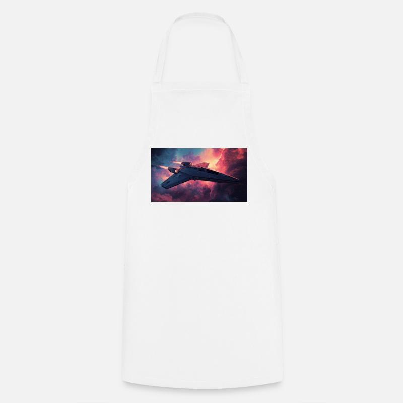 Spaceship - Cooking Apron - white