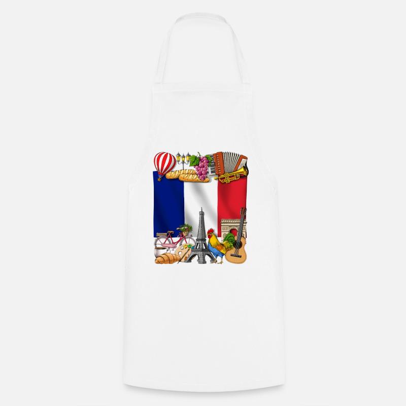 Francia - Grembiule da cucina - bianco