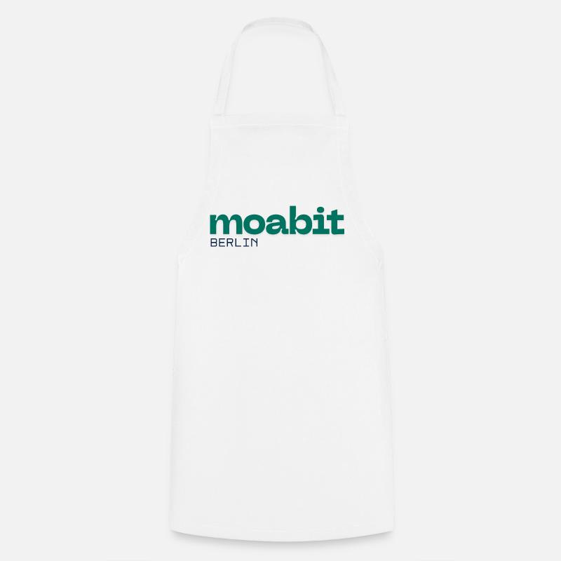 Moabit Berlin Schönes simples Design - Kochschürze - Weiß