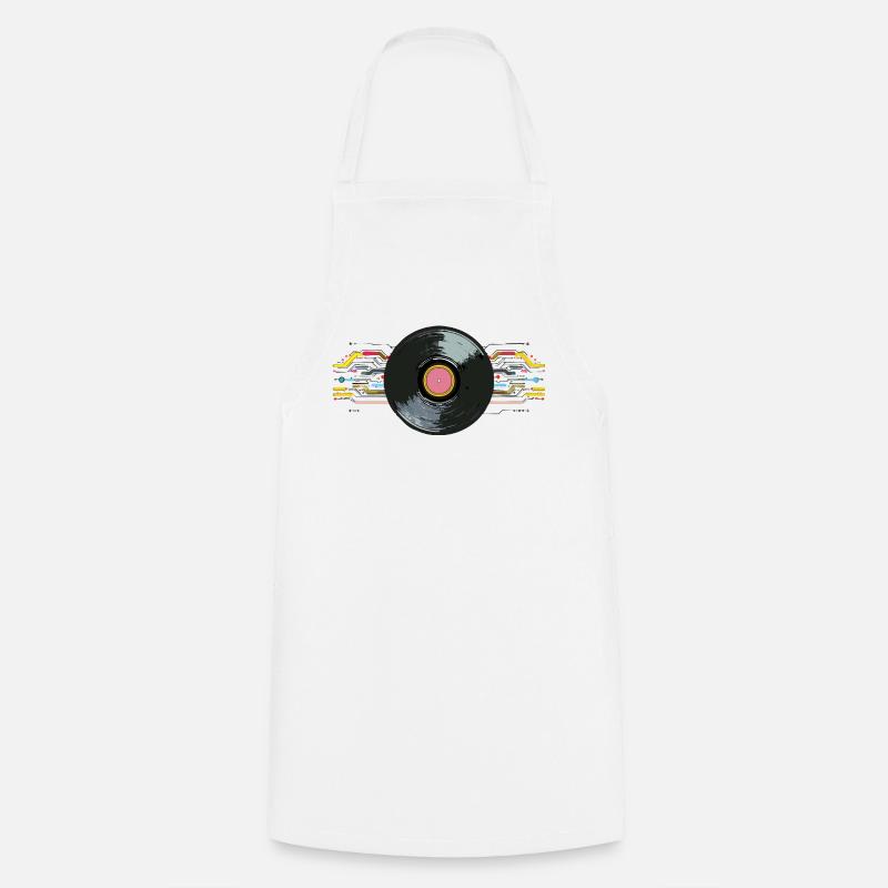Vinyl_2 - Tablier de cuisine - blanc