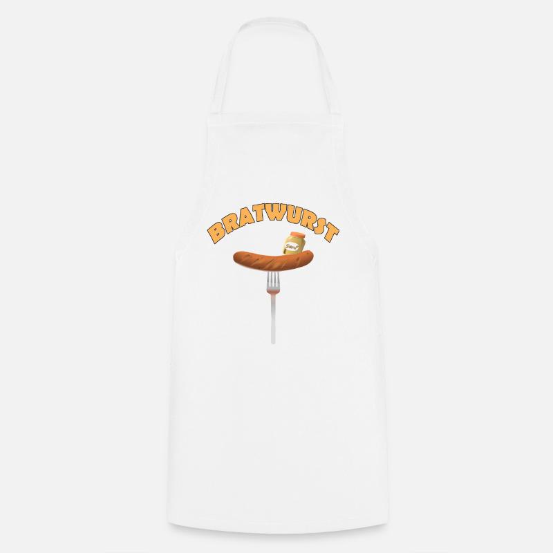 BRATWURST - Kochschürze - Weiß