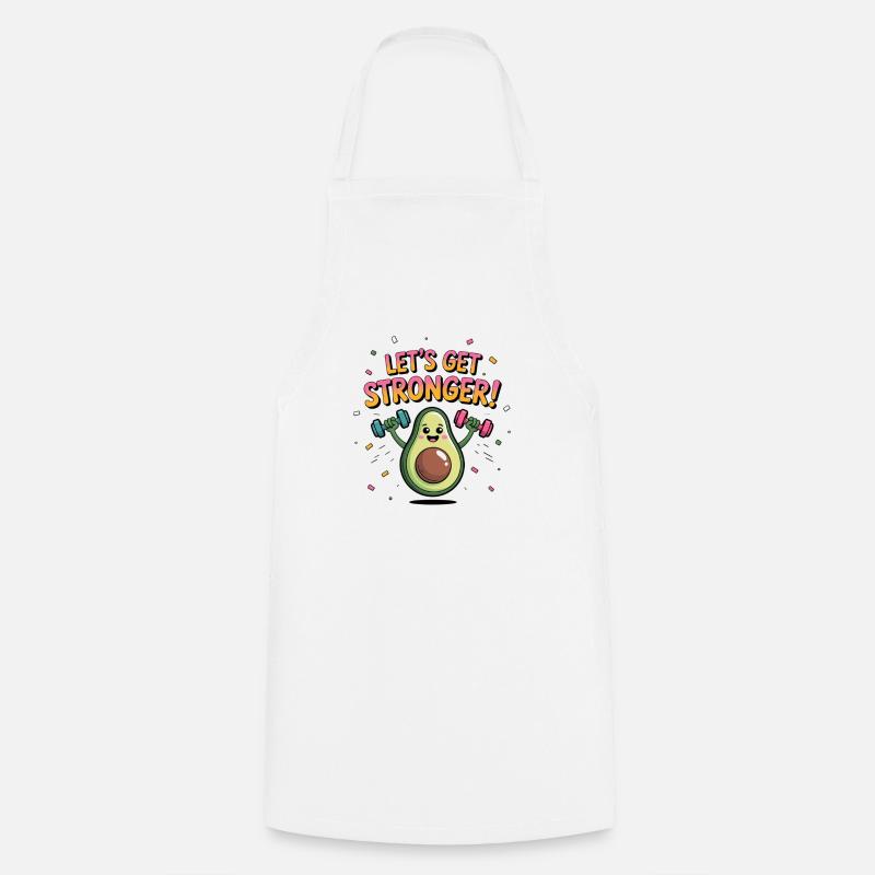 Avocado during training - Cooking Apron - white