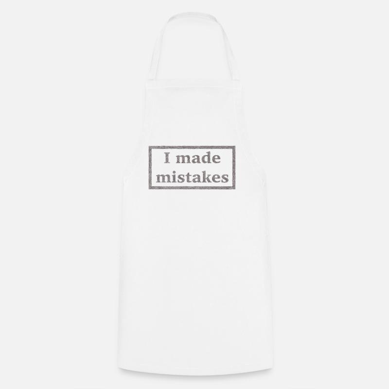 Mistakes - Tablier de cuisine - blanc