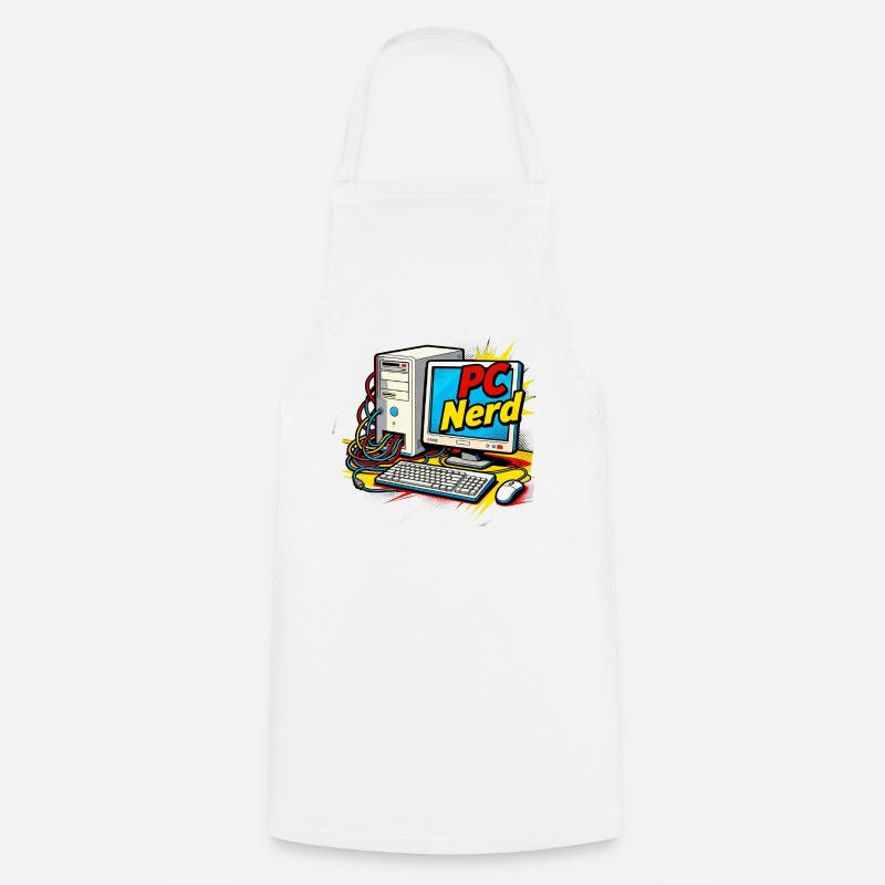 Nerd PC - Tablier de cuisine - blanc