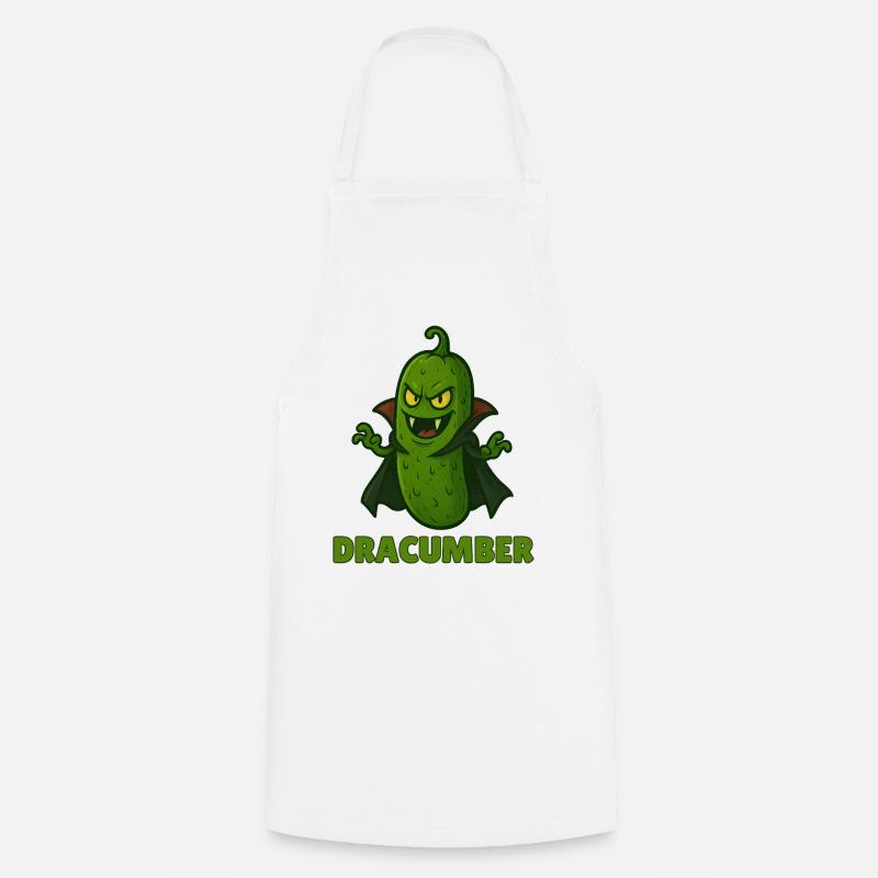 Funny Vegetable Monster – Halloween Fun - Cooking Apron - white