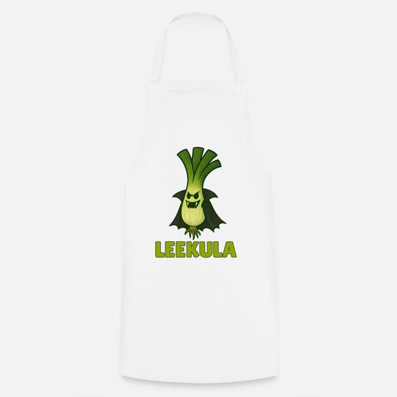 Funny Vegetable Monster – Halloween Fun - Cooking Apron - white