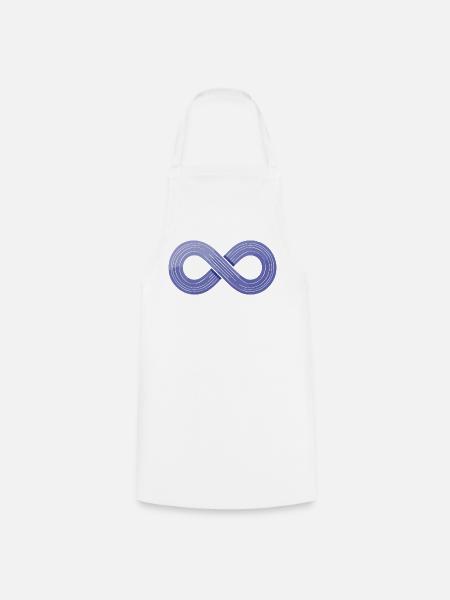 Infinity Flow – Symbol der Agilität - Kochschürze - Weiß