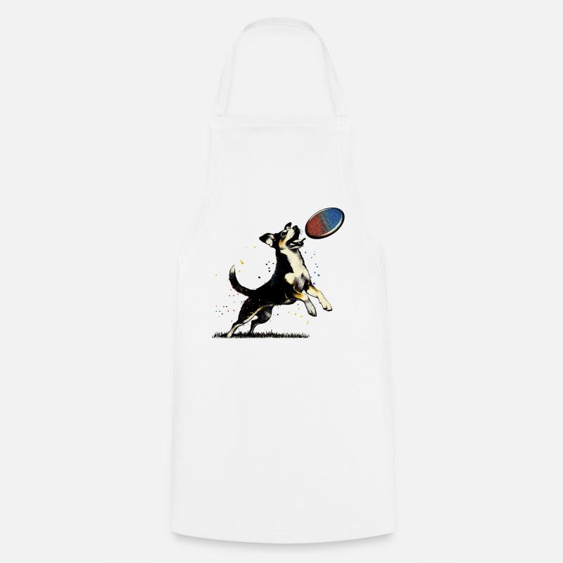 Frisbee Fun - Kochschürze - Weiß