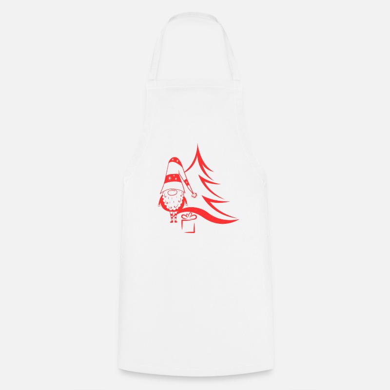 Christmas gnome red - Cooking Apron - white
