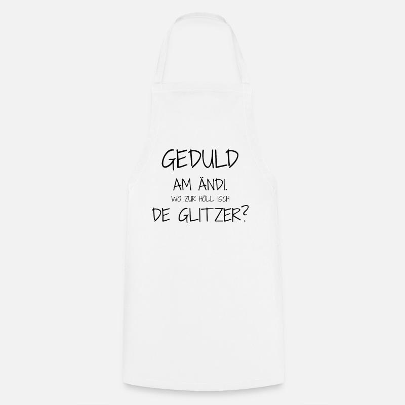 Statement design – irony meets everyday life - Cooking Apron - white