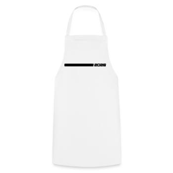 2026 Line - Cooking Apron - white - Front - AI Model Male 185 dark (185cm)
