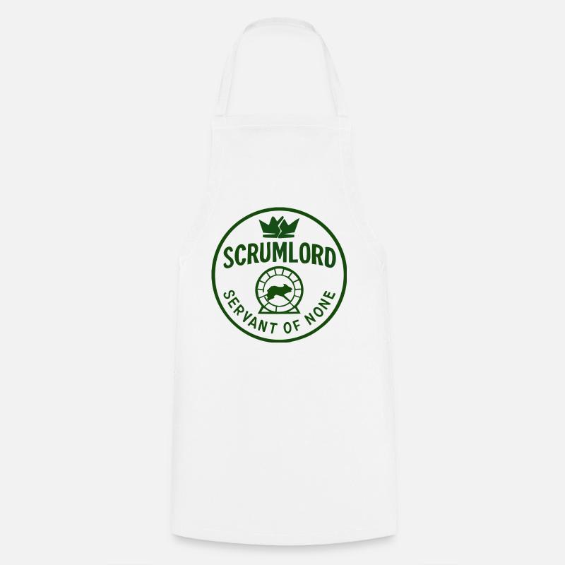 Scrumlord - Ruler without minions - Cooking Apron - white