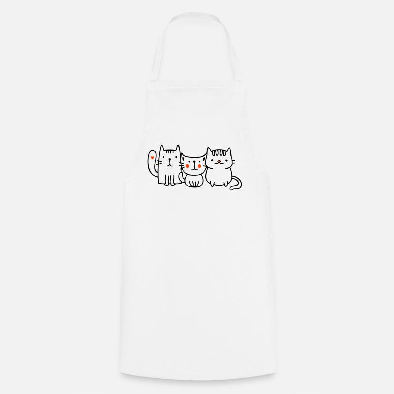 three little cats - Cooking Apron - white