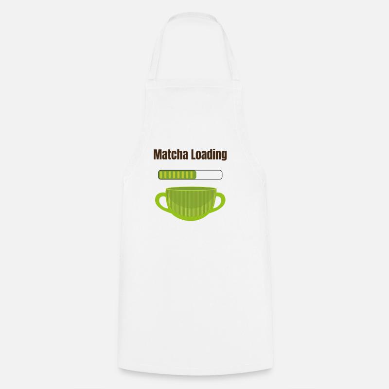 Matcha Loading - Kochschürze - Weiß