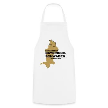 Swabia | DONAU-RIES - Cooking Apron - white - Front - AI Model Male 185 dark (185cm)