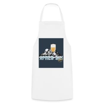 Après-Ski Party – Vive les pistes ! - Tablier de cuisine - blanc - Devant - AI Model Male 185 dark (185cm)