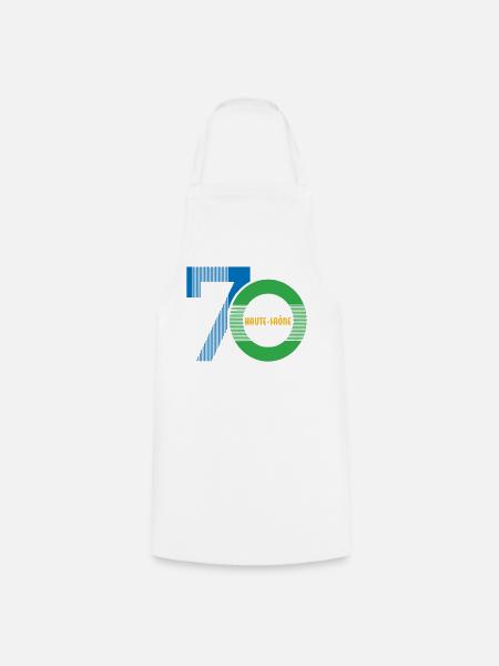 70 Haute-Saône-Logo - Kochschürze - Weiß