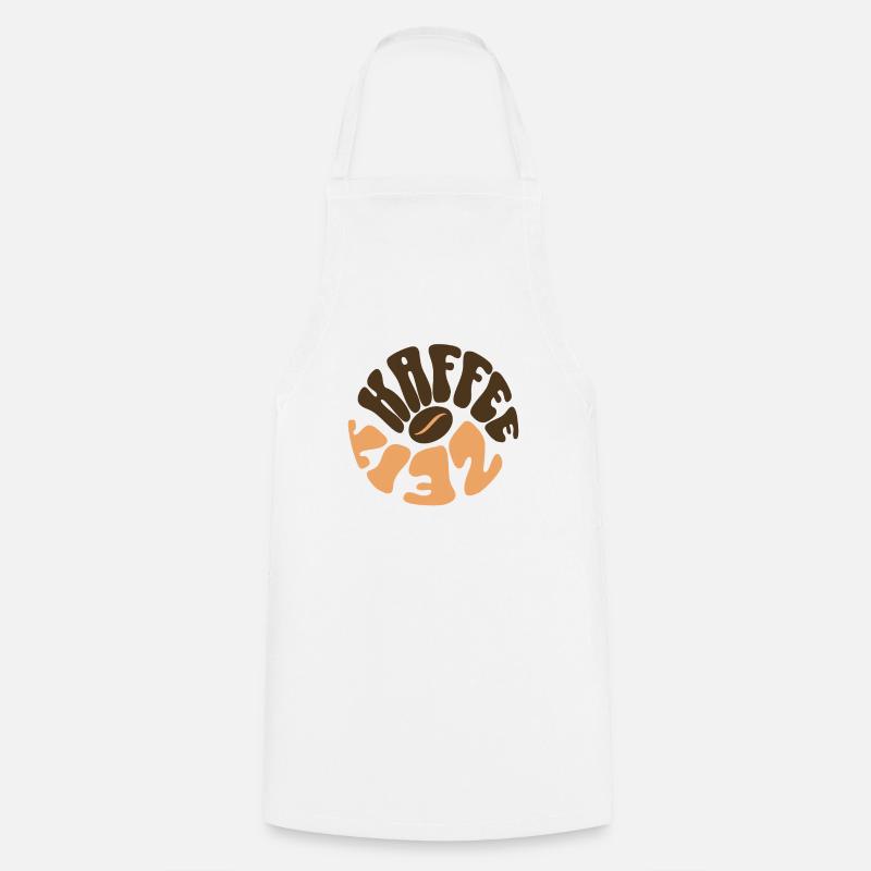 Coffee Time - Cooking Apron - white