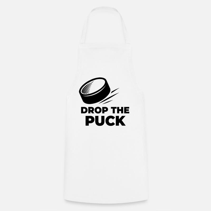 DROP_THE_PUCK - Cooking Apron - white
