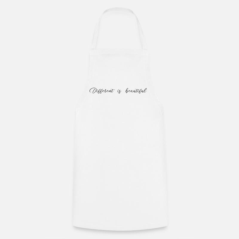 Different is beautiful - Cooking Apron - white