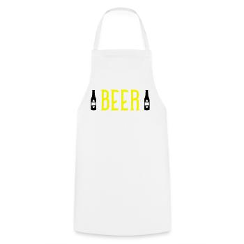 Bière - Tablier de cuisine - blanc - Devant - AI Model Male 185 dark (185cm)