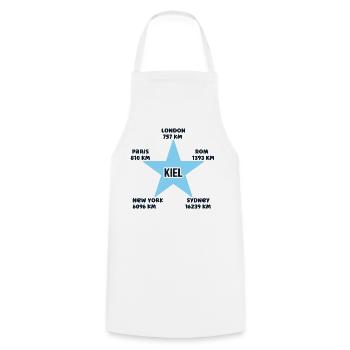 Kiel Vacances Côte Mer Baltique Port Kiel Home - Tablier de cuisine - blanc - Devant - AI Model Male 185 dark (185cm)
